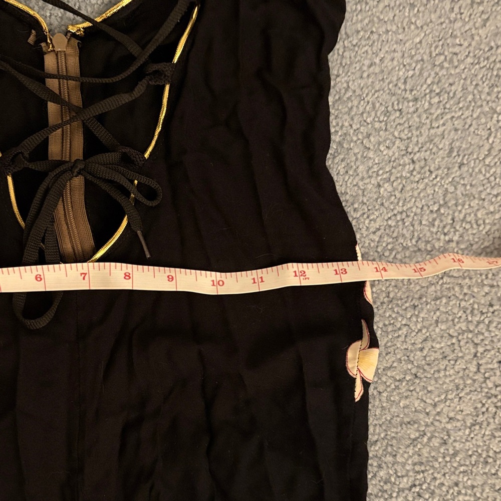 Floral Black Jumpsuit - Picture 10 of 14